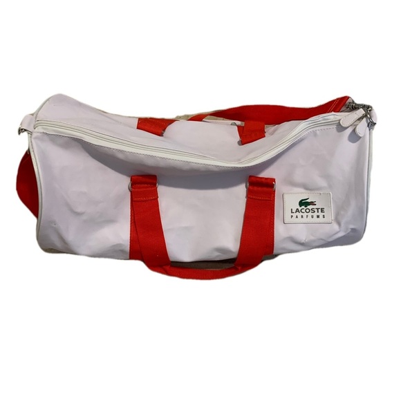 Lacoste Parfums Duffel Bag - White and Red - Picture 1 of 14